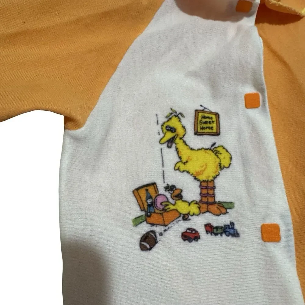 Vintage Sesame Street Bundle Bert Overalls Big Bird One Piece Socks 70s 80s
